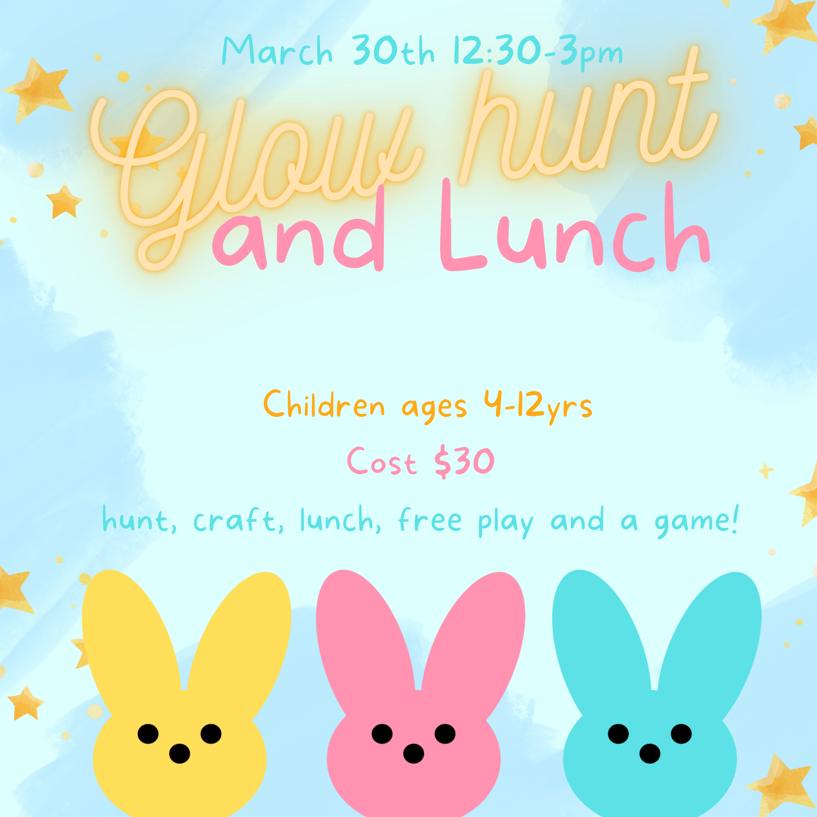 Glow hunt and lunch